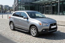 Mitsubishi ASX 2010-2023 Pedane laterali Bosphorus Grey (2 pz, alluminio) foto 1