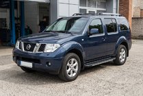 Nissan Pathfinder R51 2005-2014 Pedane laterali Bosphorus Grey (2 pz, alluminio) foto 1