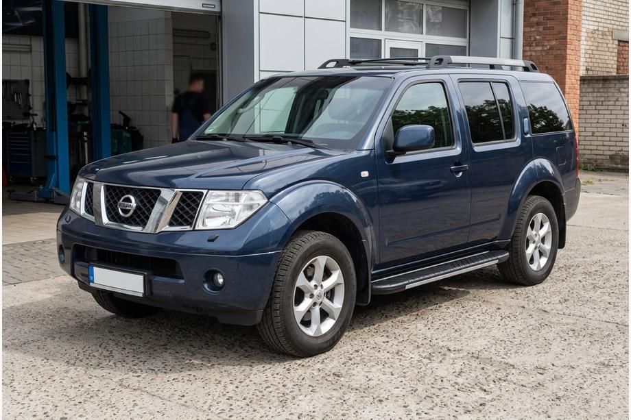 Nissan Pathfinder R51 2005-2014 Pedane laterali Bosphorus Grey (2 pz, alluminio) Image