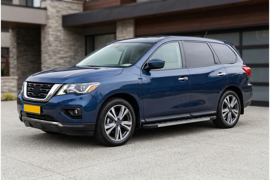 Nissan Pathfinder R52 2012-2021 Pedane Laterali Duru (2 pz, Alluminio) Foto 1