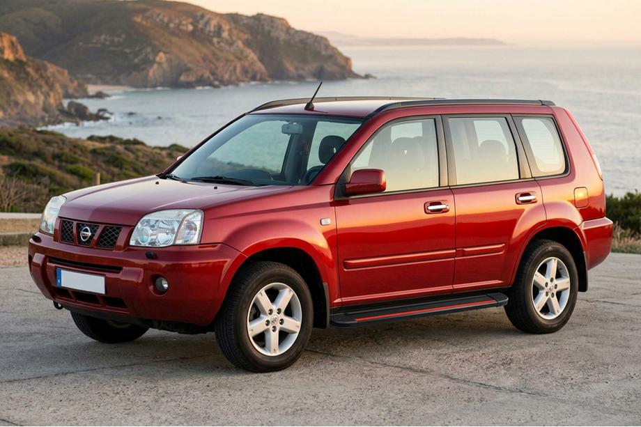 Nissan X-trail T30 2002-2007 Pedane Laterali Maya Red (2 pz, Alluminio) Image