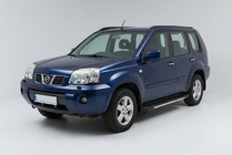 Nissan X-trail T30 2002-2007 Pedane laterali Bosphorus Grey (2 pz, alluminio) foto 1