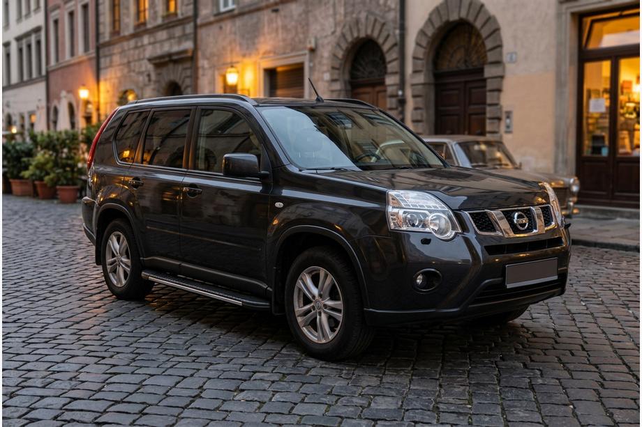 Nissan X-trail T31 2007-2014 Pedane laterali Bosphorus Grey (2 pz, alluminio) Image