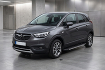 Opel Crossland X 2017-2024 Pedane laterali Bosphorus Grey (2 pz, alluminio) foto 1