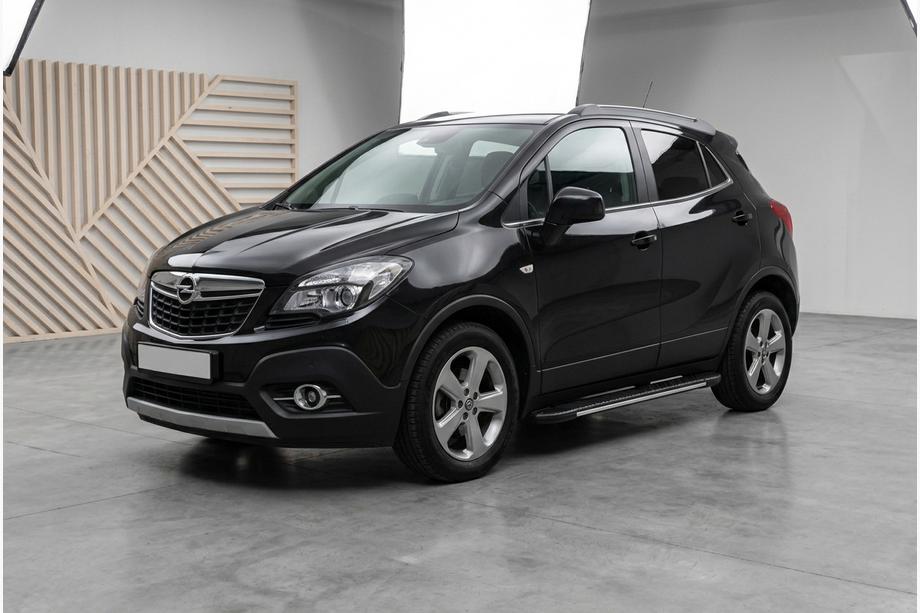 Opel Mokka 2012-2021 Pedane laterali Bosphorus Grey (2 pz, alluminio) Image