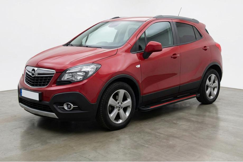 Opel Mokka 2012-2021 Pedane Laterali Maya Red (2 pz, Alluminio) Image