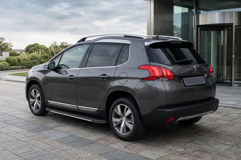 Peugeot 3008 2008-2016 Pedane laterali Bosphorus Grey (2 pz, alluminio) Image