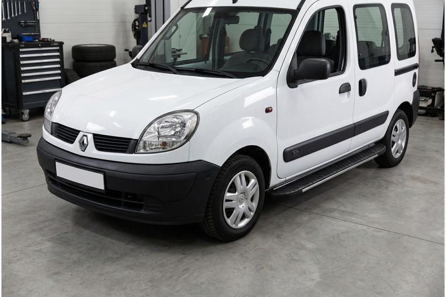 Renault Kangoo 1998-2008 Pedane laterali Bosphorus Grey (2 pz, alluminio) Image