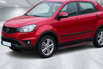 SsangYong Korando 2010-2019 Pedane Laterali Maya Red (2 pz, Alluminio) foto 1