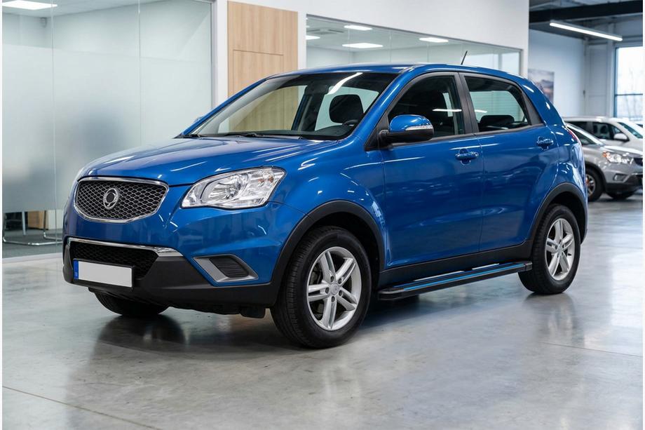 SsangYong Korando 2010-2019 Pedane Laterali Maya Blue (2 pz, Alluminio) Image