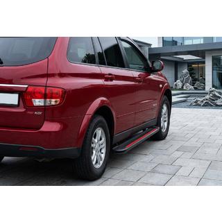 Pedane Laterali Maya Red (2 pz, Alluminio) SsangYong Kyron 2005-2014 foto 1