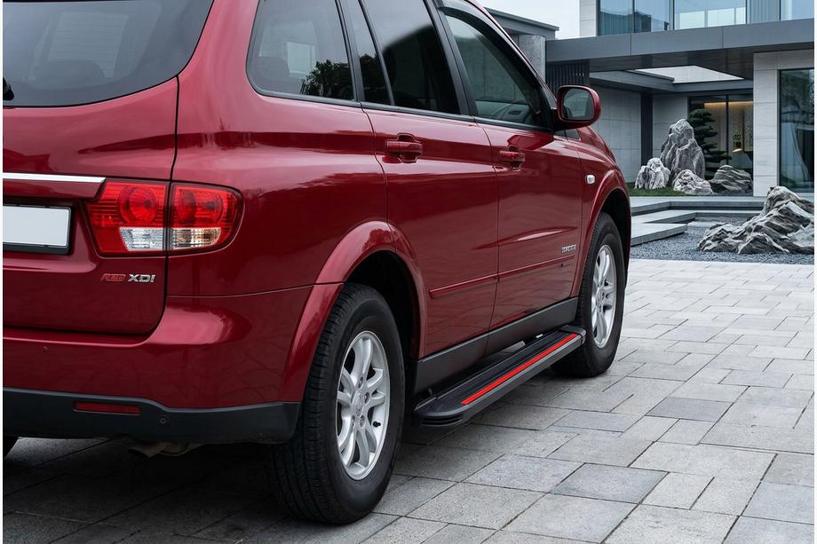 SsangYong Kyron 2005-2014 Pedane Laterali Maya Red (2 pz, Alluminio) Image