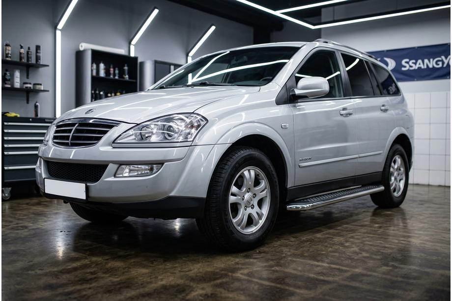 SsangYong Kyron 2005-2014 Pedane Laterali Maydos V2 (2 pz, Alluminio e Acciaio Inox) Image