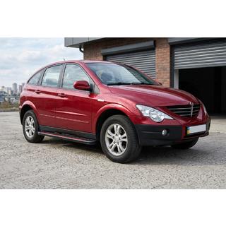 Pedane Laterali Maya Red (2 pz, Alluminio) SsangYong Action 2005-2018 foto 1