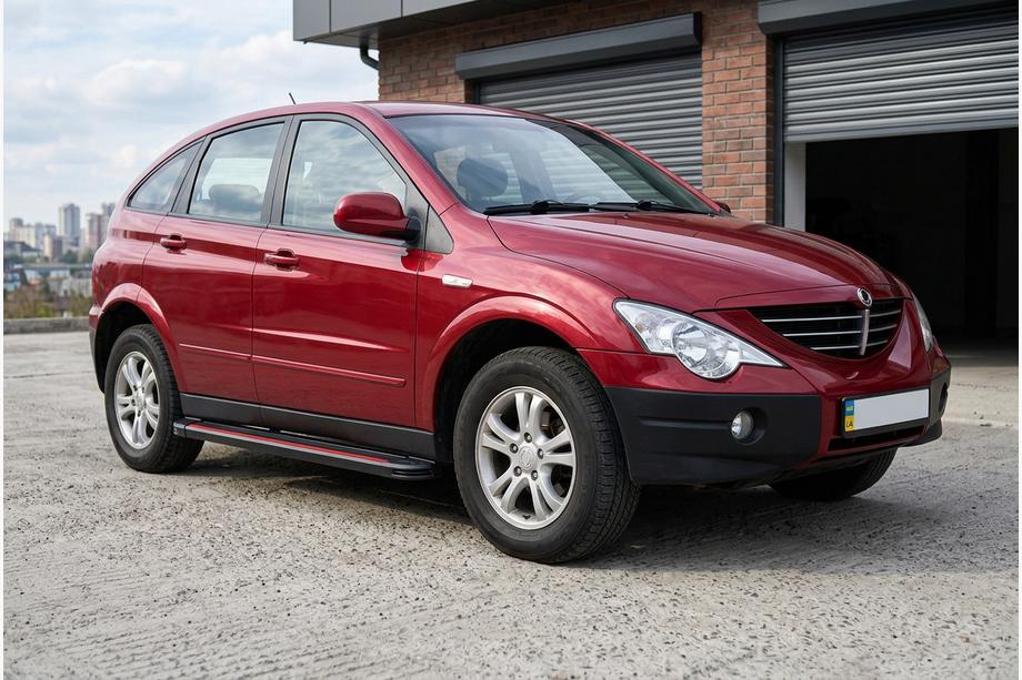 SsangYong Action 2005-2018 Pedane Laterali Maya Red (2 pz, Alluminio) Image