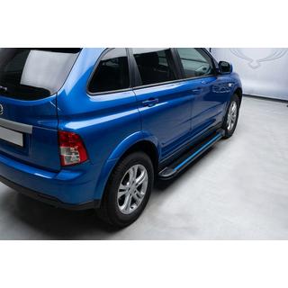 Pedane Laterali Maya Blue (2 pz, Alluminio) SsangYong Action 2005-2018 foto 1