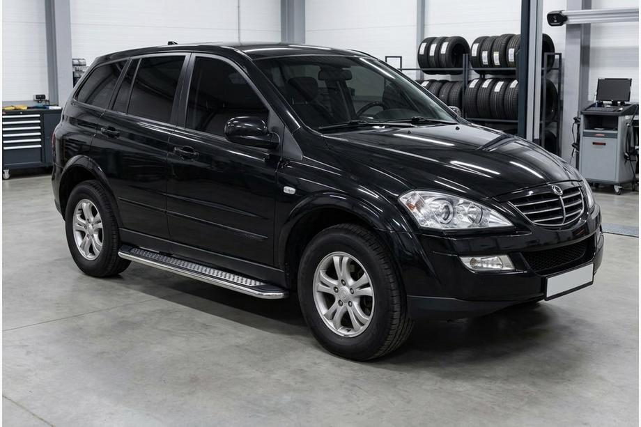 SsangYong Action 2005-2018 Pedane Laterali Maydos V2 (2 pz, Alluminio e Acciaio Inox) Image