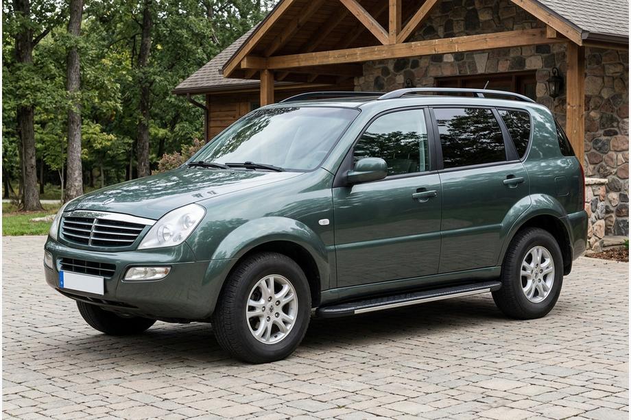 SsangYong Rexton I 2001-2017 Pedane laterali Bosphorus Grey (2 pz, alluminio) Image