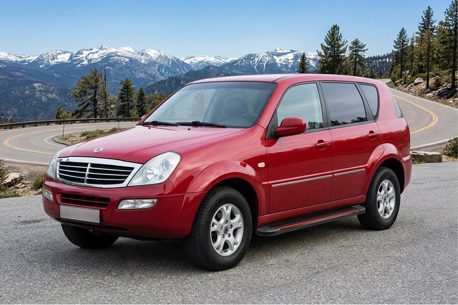 SsangYong Rexton I 2001-2017 Pedane Laterali Maya Red (2 pz, Alluminio) 2012-2017 Image