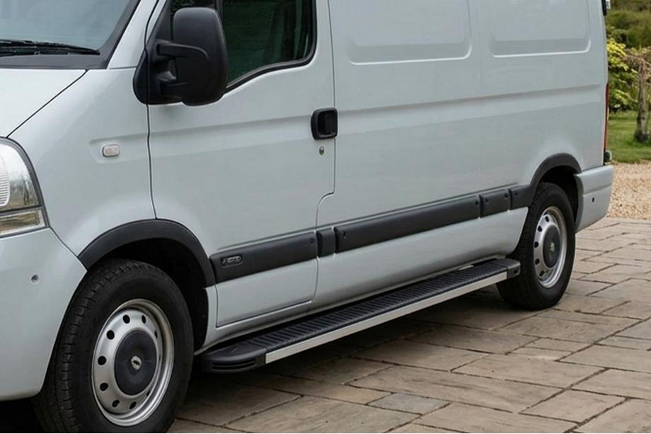 Renault Master 1998-2010 Pedane Laterali Maya V1 (2 pz, Alluminio) Image