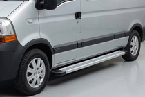 Renault Master 1998-2010 Pedane Laterali Maya V2 (2 pz, Alluminio) foto 1