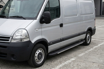 Renault Master 1998-2010 Pedane laterali Bosphorus Grey (2 pz, alluminio) foto 1
