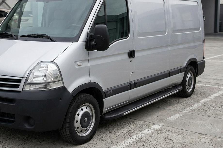 Renault Master 1998-2010 Pedane laterali Bosphorus Grey (2 pz, alluminio) Image