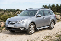 Subaru Outback 2009-2014 Pedane Laterali Maya V2 (2 pz, Alluminio) foto 1