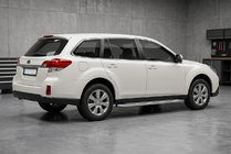Subaru Outback 2009-2014 Pedane Laterali Maydos V2 (2 pz, Alluminio e Acciaio Inox) foto 1