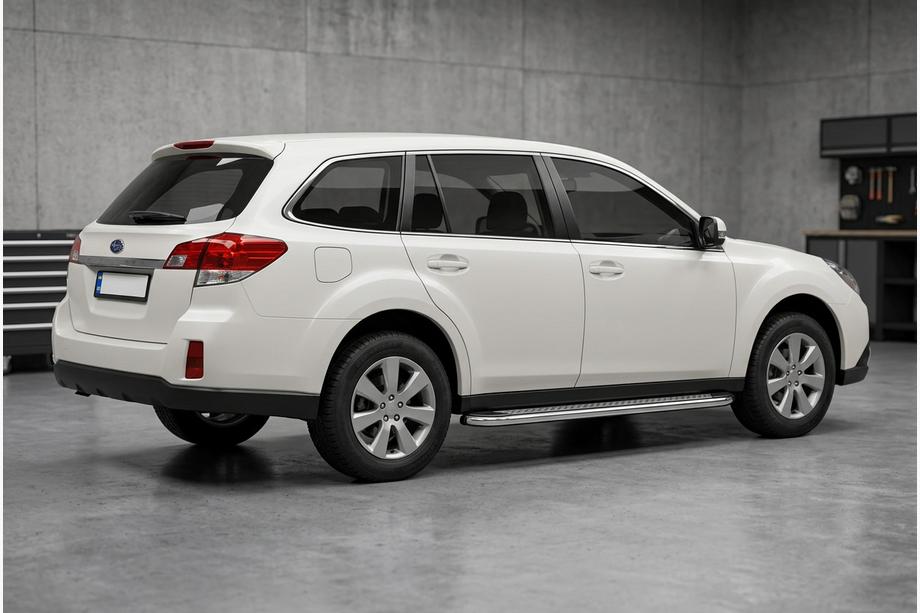 Subaru Outback 2009-2014 Pedane Laterali Maydos V2 (2 pz, Alluminio e Acciaio Inox) Image