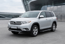 Toyota Highlander 2008-2013 Pedane laterali Bosphorus Grey (2 pz, alluminio) foto 1