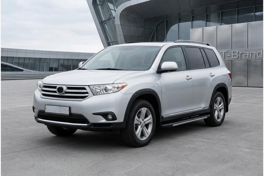 Toyota Highlander 2008-2013 Pedane laterali Bosphorus Grey (2 pz, alluminio) Image
