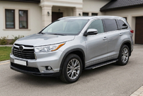 Toyota Highlander 2013-2019 Pedane laterali Bosphorus Grey (2 pz, alluminio) foto 1