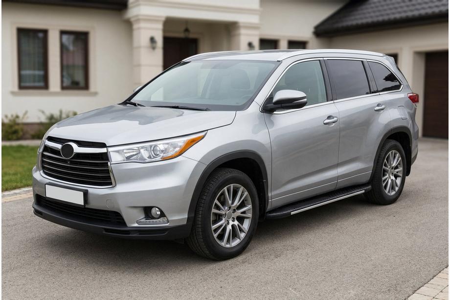 Toyota Highlander 2013-2019 Pedane laterali Bosphorus Grey (2 pz, alluminio) Image