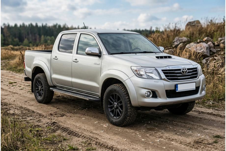 Toyota Hilux 2006-2015 Pedane laterali Bosphorus Grey (2 pz, alluminio) Foto 1