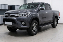 Toyota Hilux 2015- Pedane laterali Bosphorus Grey (2 pz, alluminio) foto 1