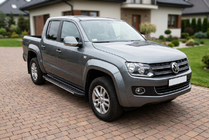 Volkswagen Amarok 2010-2022 Pedane laterali Bosphorus Grey (2 pz, alluminio) foto 1