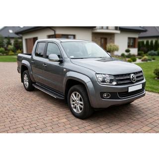 Pedane laterali Bosphorus Grey (2 pz, alluminio) Volkswagen Amarok 2010-2022 foto 1