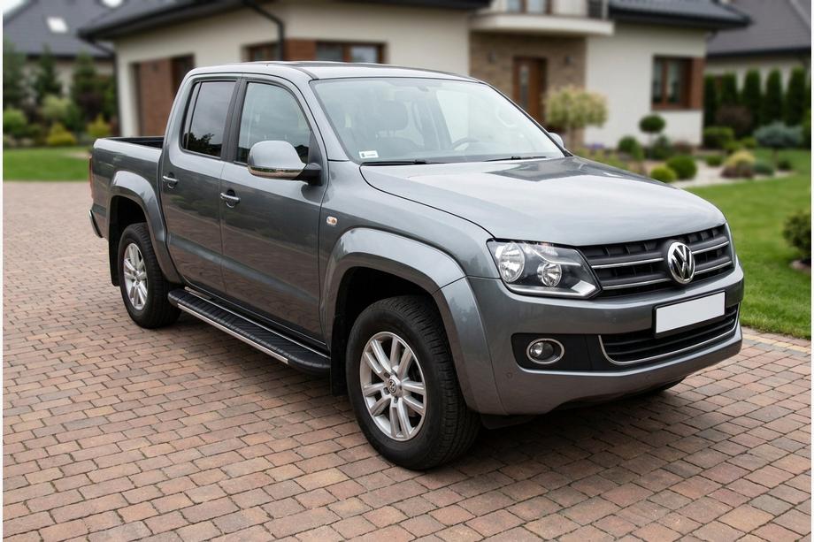 Volkswagen Amarok 2010-2022 Pedane laterali Bosphorus Grey (2 pz, alluminio) Image