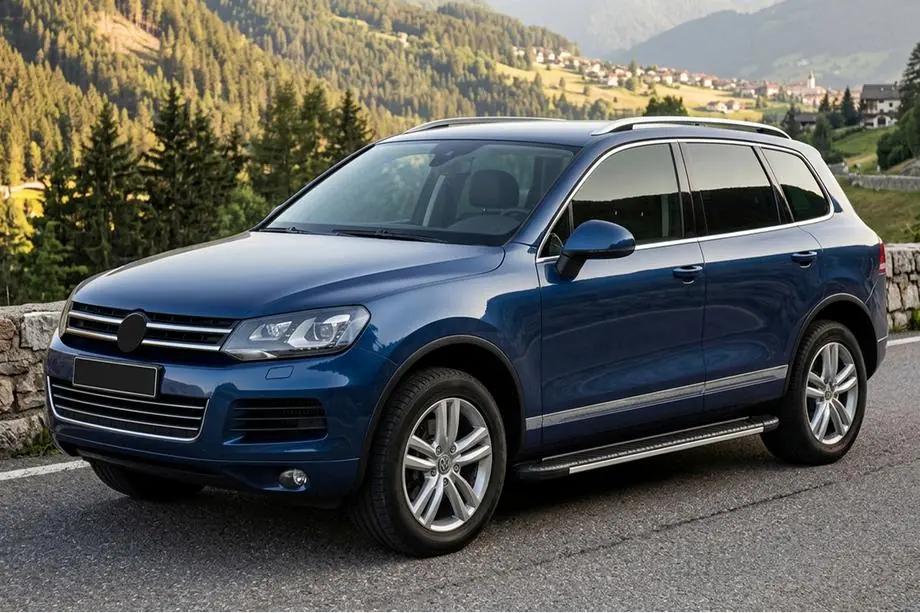 Volkswagen Touareg 2010-2018 Pedane laterali Bosphorus Grey (2 pz, alluminio) Foto 1
