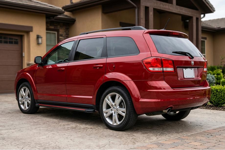 Dodge Journey 2008-2020 Pedane Laterali Maya Red (2 pz, Alluminio) Image