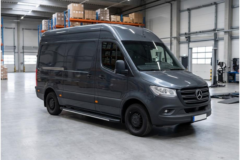 Mercedes Sprinter W907/W910 2018- Pedane laterali Bosphorus Grey (2 pz, alluminio) Image