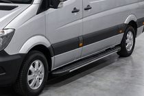 Volkswagen Crafter 2006-2016 Pedane laterali Bosphorus Grey (2 pz, alluminio) foto 1