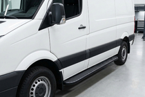 Volkswagen Crafter 2016- Pedane Laterali Bosphorus Black (2 pz, Alluminio) Lungo/ExtraLungo foto 1