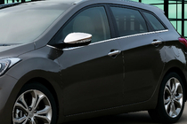 Hyundai Accent 2011-2017 Cover specchietti con foro per indicatore di direzione (2 pz) OmsaLine - Acciaio Inox Italiano foto 1