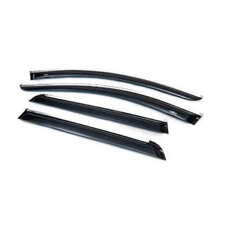 Deflettori finestrini con modanatura cromata (4 pz, HIC) Volvo XC90 2002-2014 foto 4