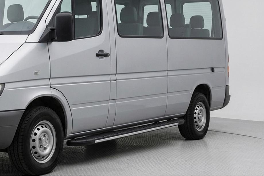 Volkswagen LT 1995-2006 Pedane laterali Bosphorus Grey (2 pz, alluminio) Image