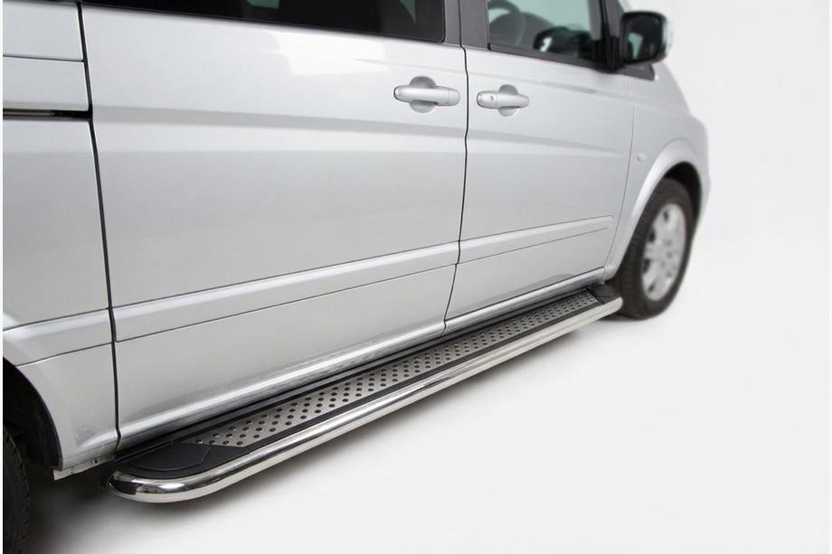 Mercedes Viano 2004-2014 Pedane Laterali Maydos V2 (2 pz, Alluminio) Image