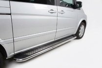 Mercedes Vito/V-class W447 2014- Pedane Laterali Maydos V2 (2 pz, Alluminio) foto 1