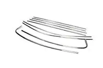 Volkswagen Passat B8 2015-2023 Kit completo cornici finestrini SD (2019+, acciaio inox) foto 3